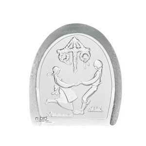 Nybro Crystal “Children Dancing” Midsummer Maypole Paperweight 4 5/8” Sweden